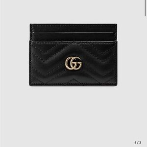 Gucci Black Quilted Leather Card Holder